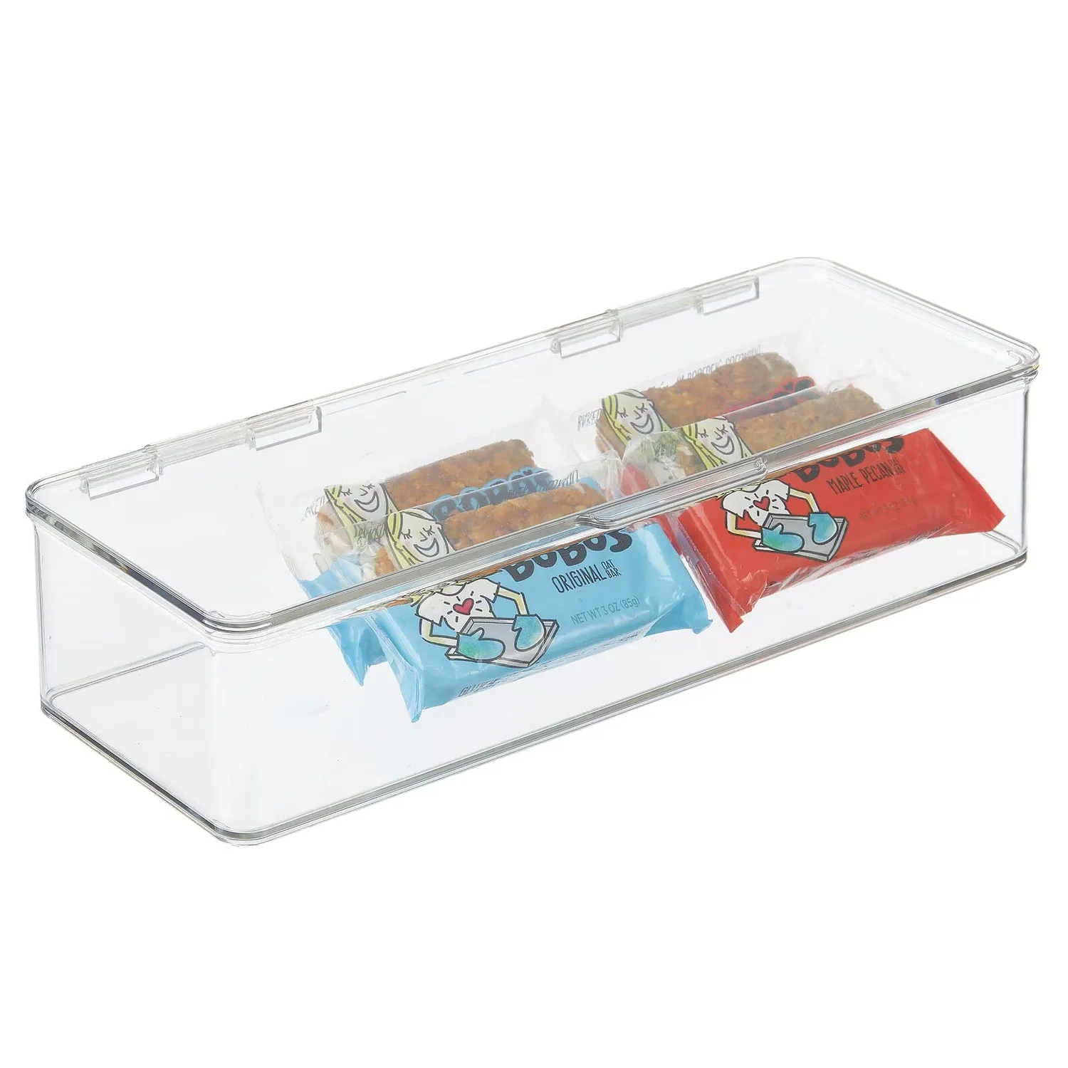 mDesign Kühlschrankbox Deckel durchsichtig 4er
