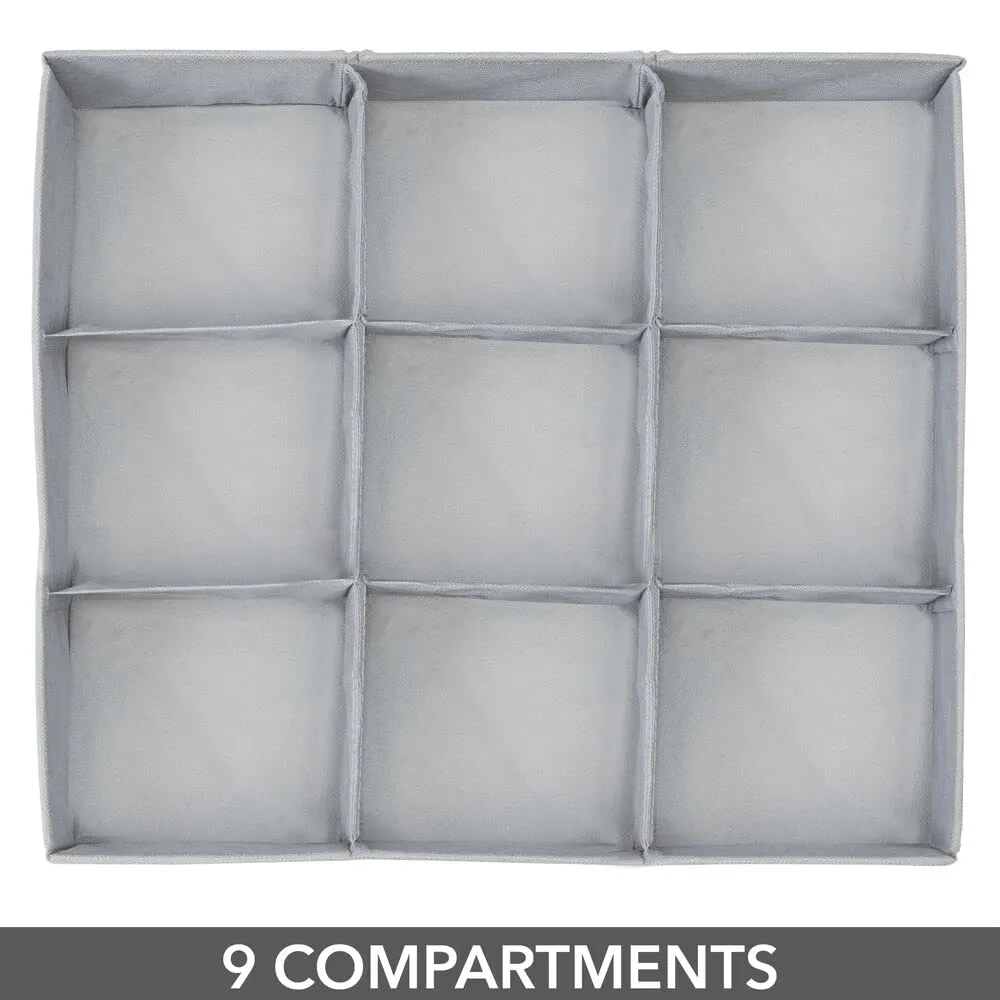M Design Baby Organizer Aufbewahrungsbox Grau 9 Fächer