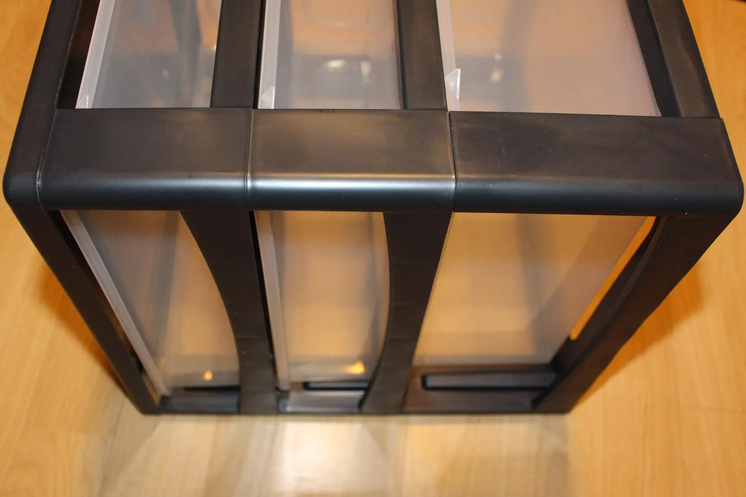 Iris Ohyama Organizer Chest OCH-2021 Schubladenbox Schwarz Mix A4