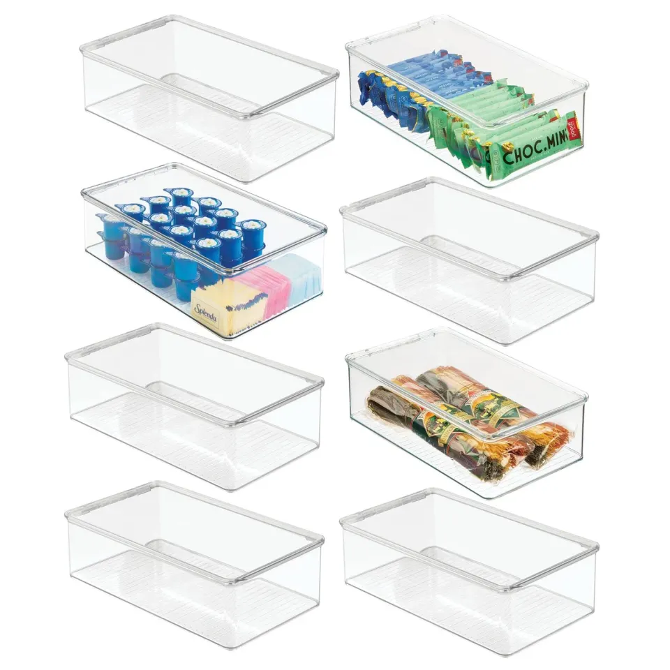 mDesign Kühlschrankbox Vorratsdose 8er mit Deckel