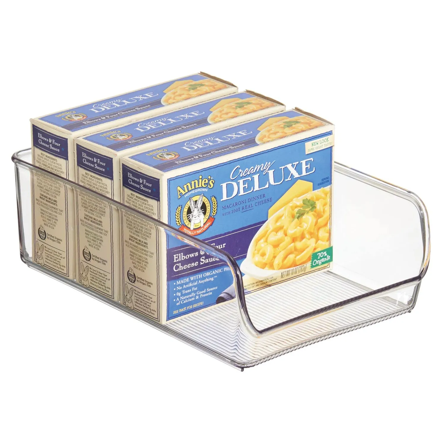 mDesign Aufbewahrungsbox groß 4er-Set transparent Küche