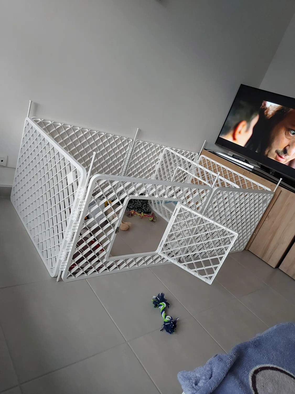 Iris Ohyama H-604 Freilaufgehege weiß 4 Paneele 90x90x60