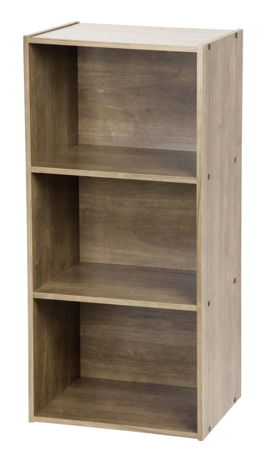 Iris Ohyama 2 Würfel Bücherregal braun 40cm offen platzsparend