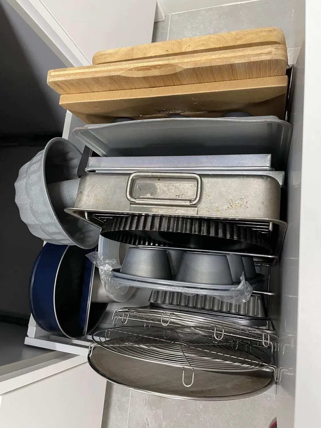 M Design Pfannenhalter Metall silber 2er-Set 3 Fächer