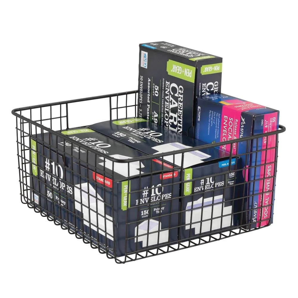 M Design Schreibtisch Organizer Gitterbox 4er-Set schwarz