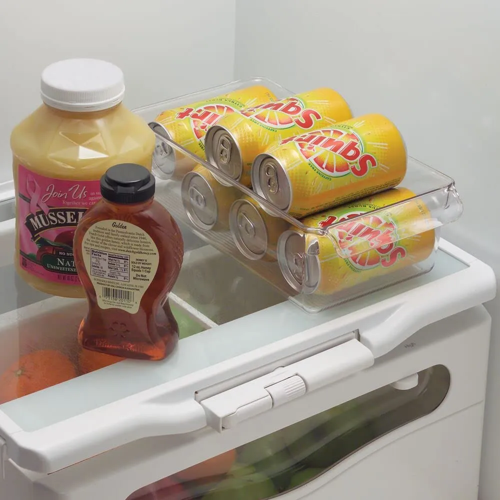 mDesign Aufbewahrungsbox groß transparent 4er Set mit Griff
