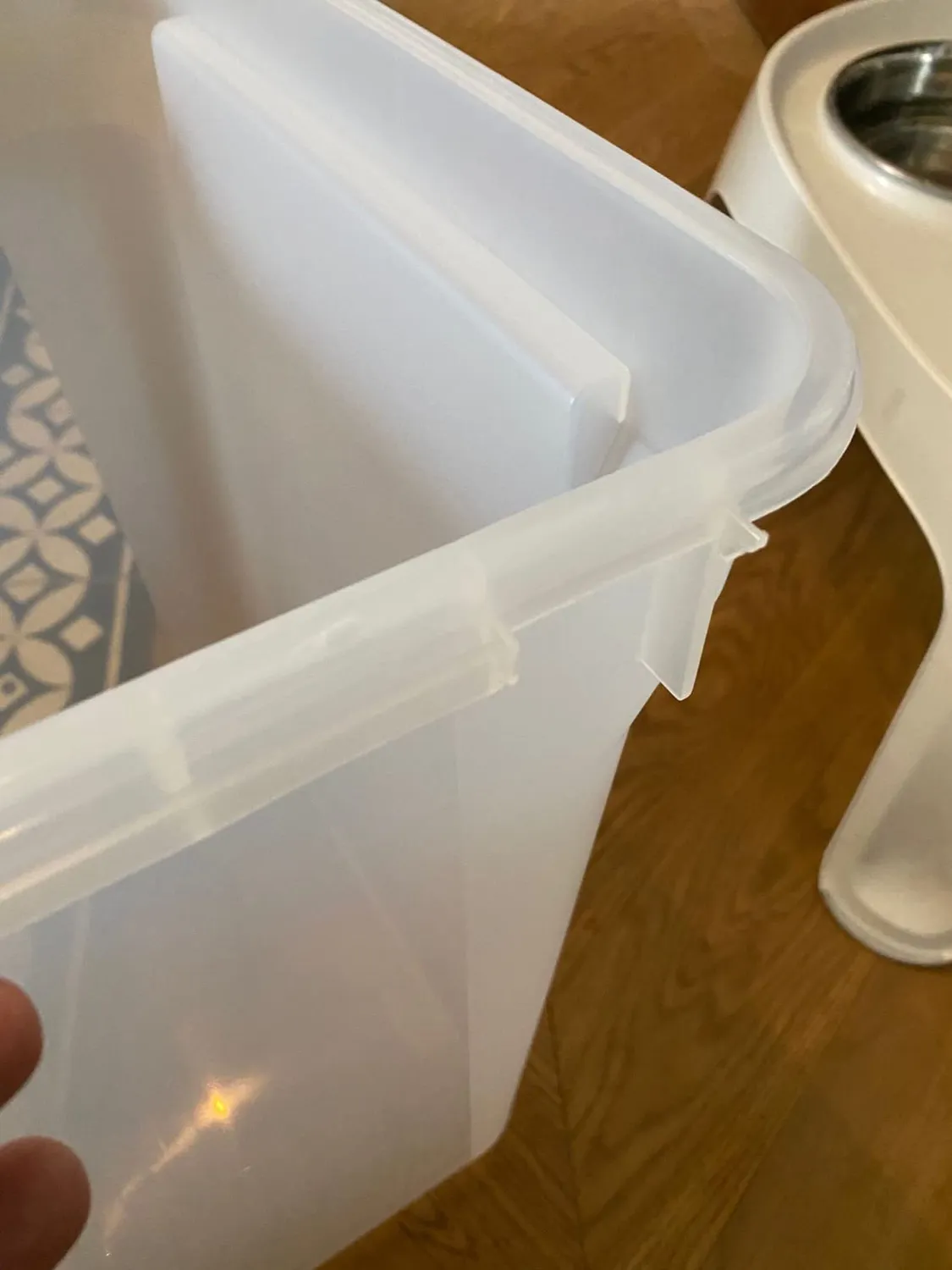 Iris Ohyama ATS-L Futterbox 45 L grau luftdicht mit Schaufel