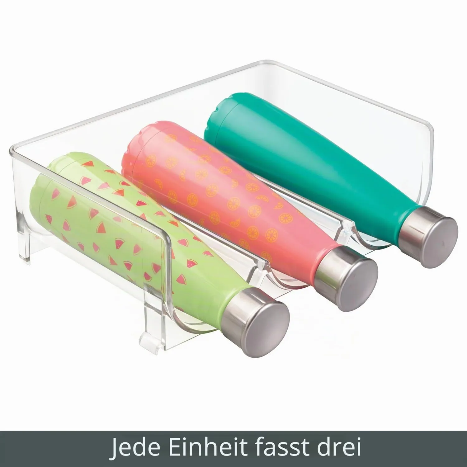 mDesign Flaschenhalter Stapelbar Kunststoff 3er 4 Stück