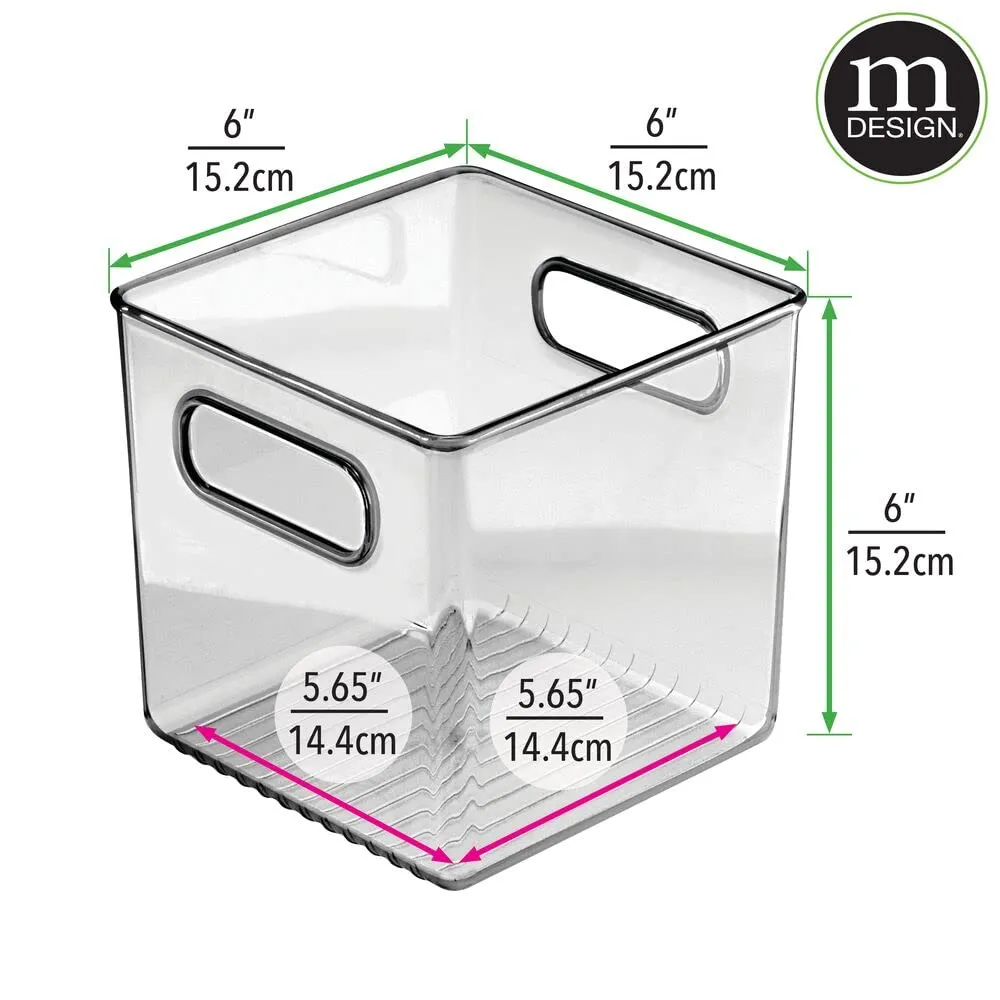 mDesign Aufbewahrungsbox Kühlschrankbox 2er-Set transparent BPA-frei