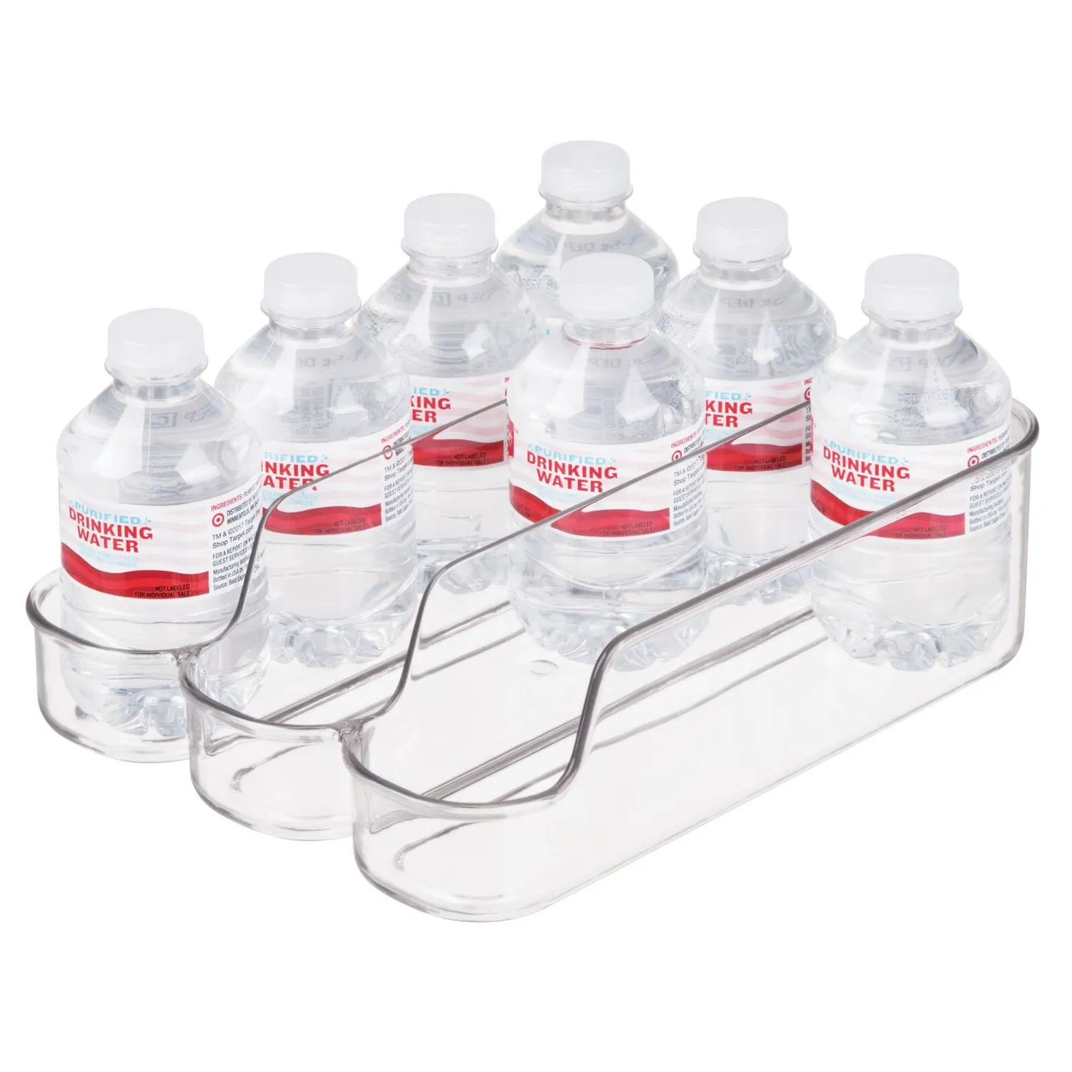 mDesign Dosenhalter Kühlschrank transparent 3 Fächer