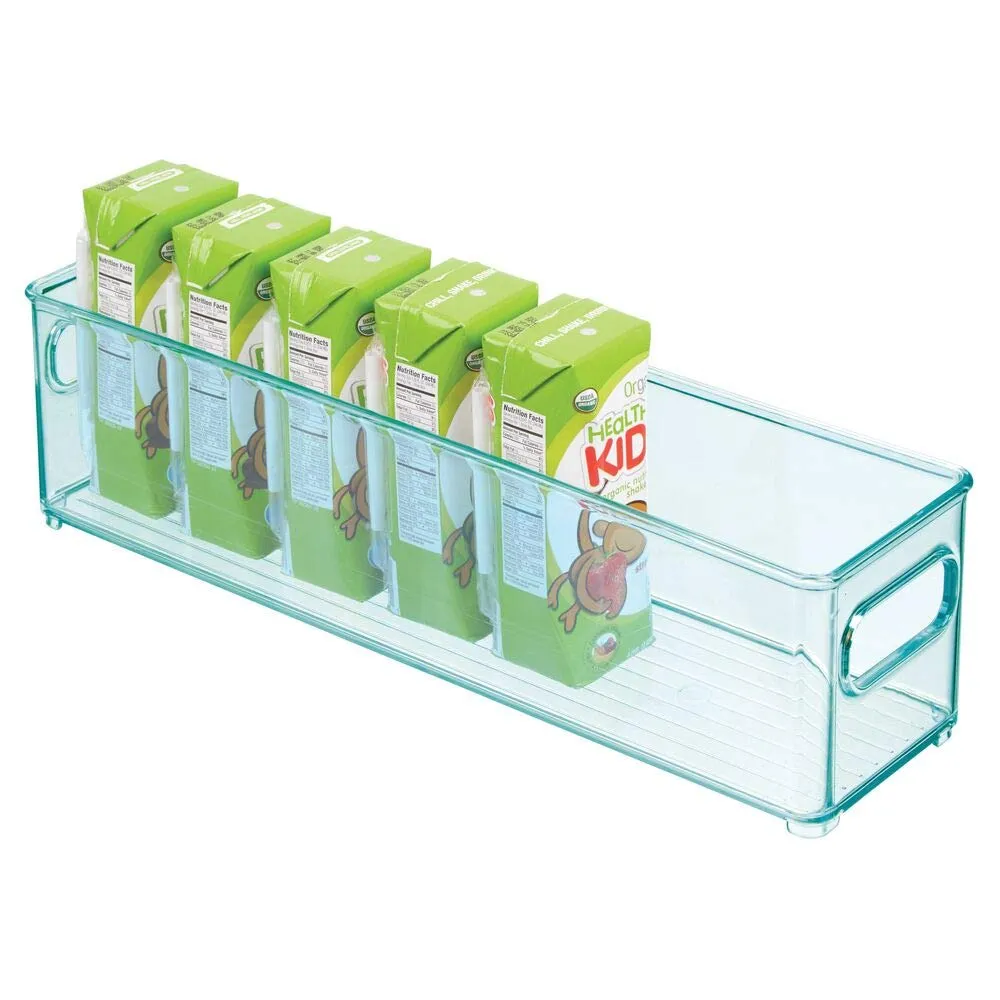 mDesign Kinderzimmer Organizer Aufbewahrungsbox 4er hellblau