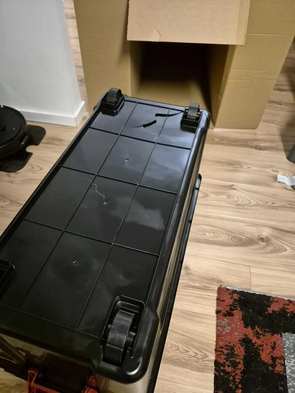 Iris Ohyama SIA-75 Aufbewahrungsbox 75L 3er Set schwarz robust