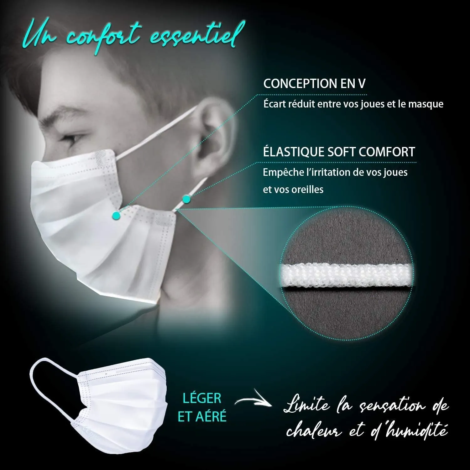 Iris Ohyama EU Mask PN-W-L Einwegmaske Typ II 100 St weiß
