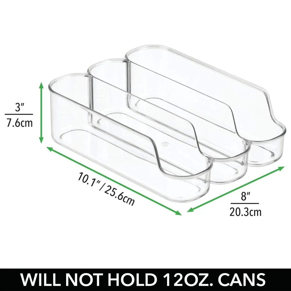 mDesign Dosenhalter Kühlschrank transparent 3 Fächer