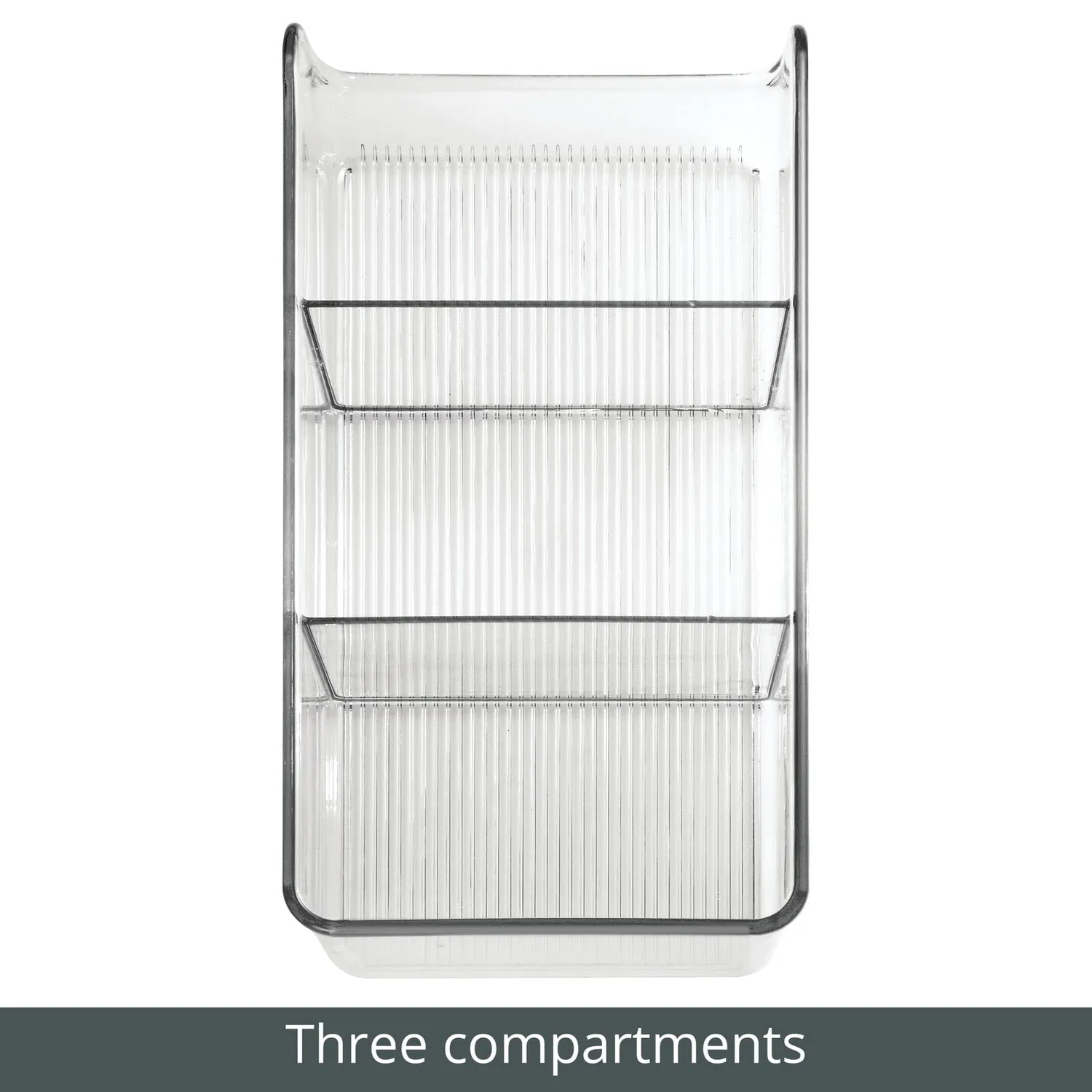 mDesign Küchen Organizer Aufbewahrungsbox 8er-Set transparent