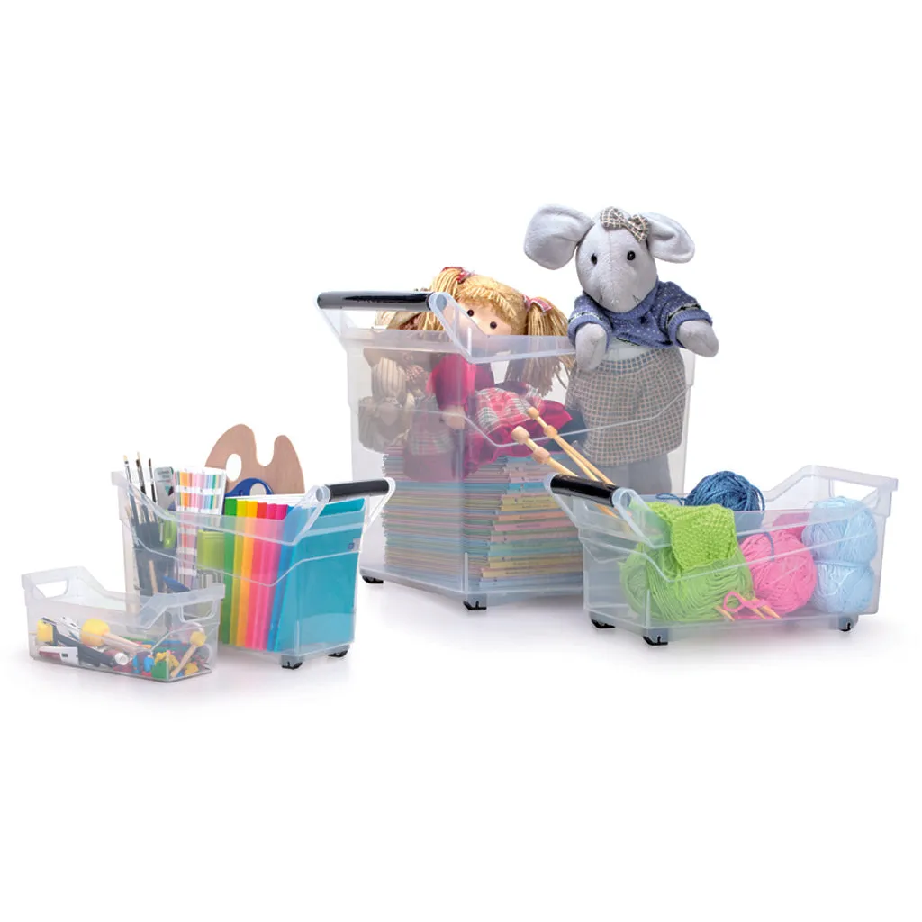 Kreher NUK Aufbewahrungsbox mit Rollen transparent stapelbar