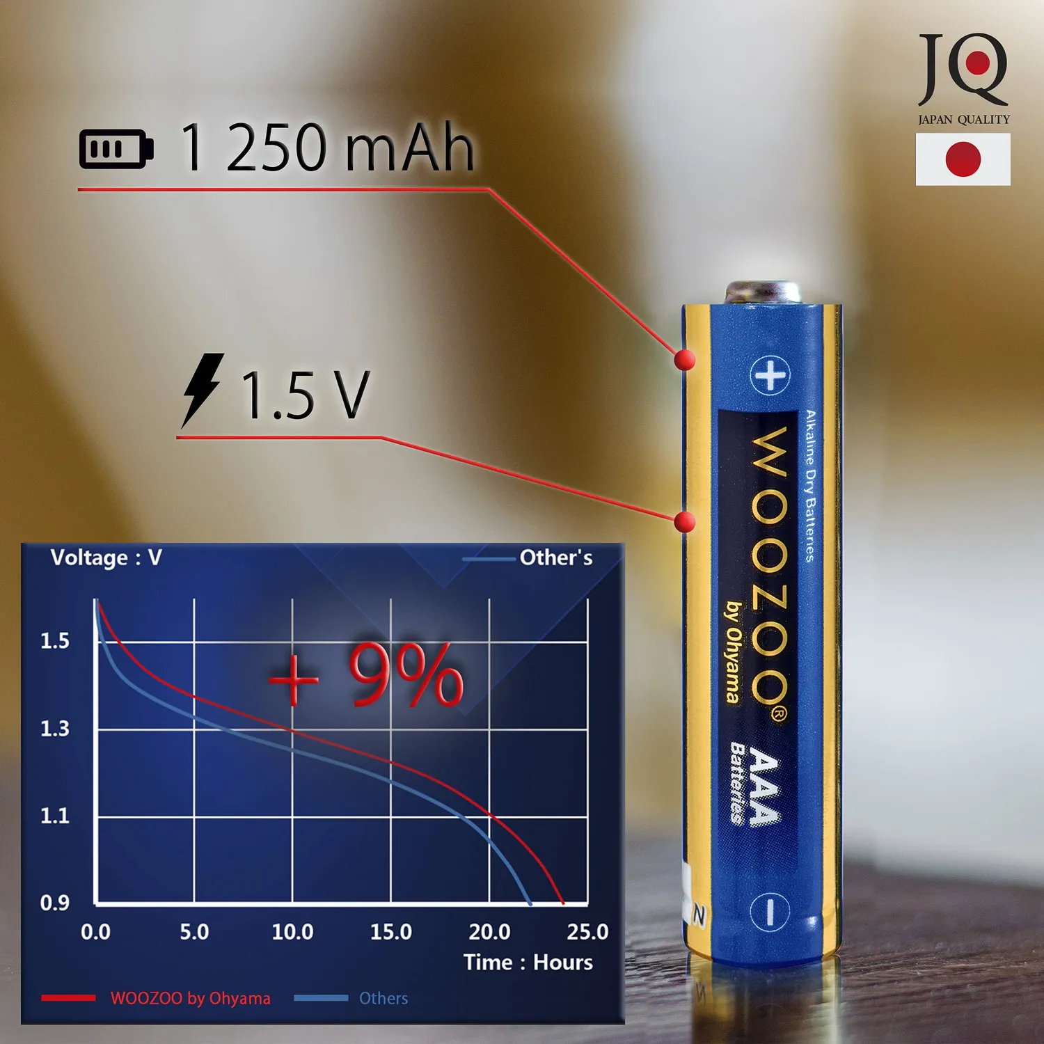 Iris Ohyama Woozoo LR03 AAA Batterien 20er Pack langlebig
