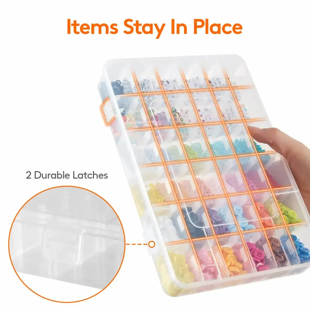 Lifewit Schmuckkasten Aufbewahrungsbox 2er transparent