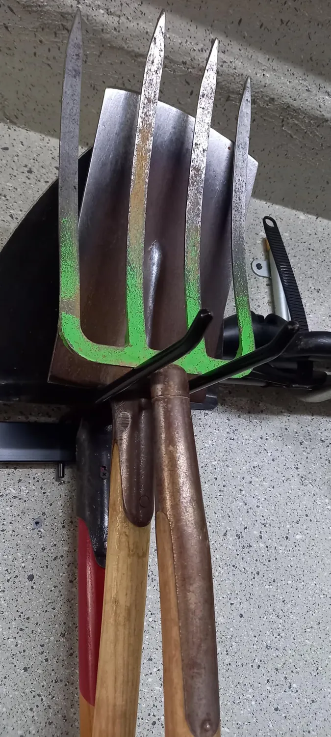 BOMCLAP Gerätehalter Wand Schwarz 12 Haken
