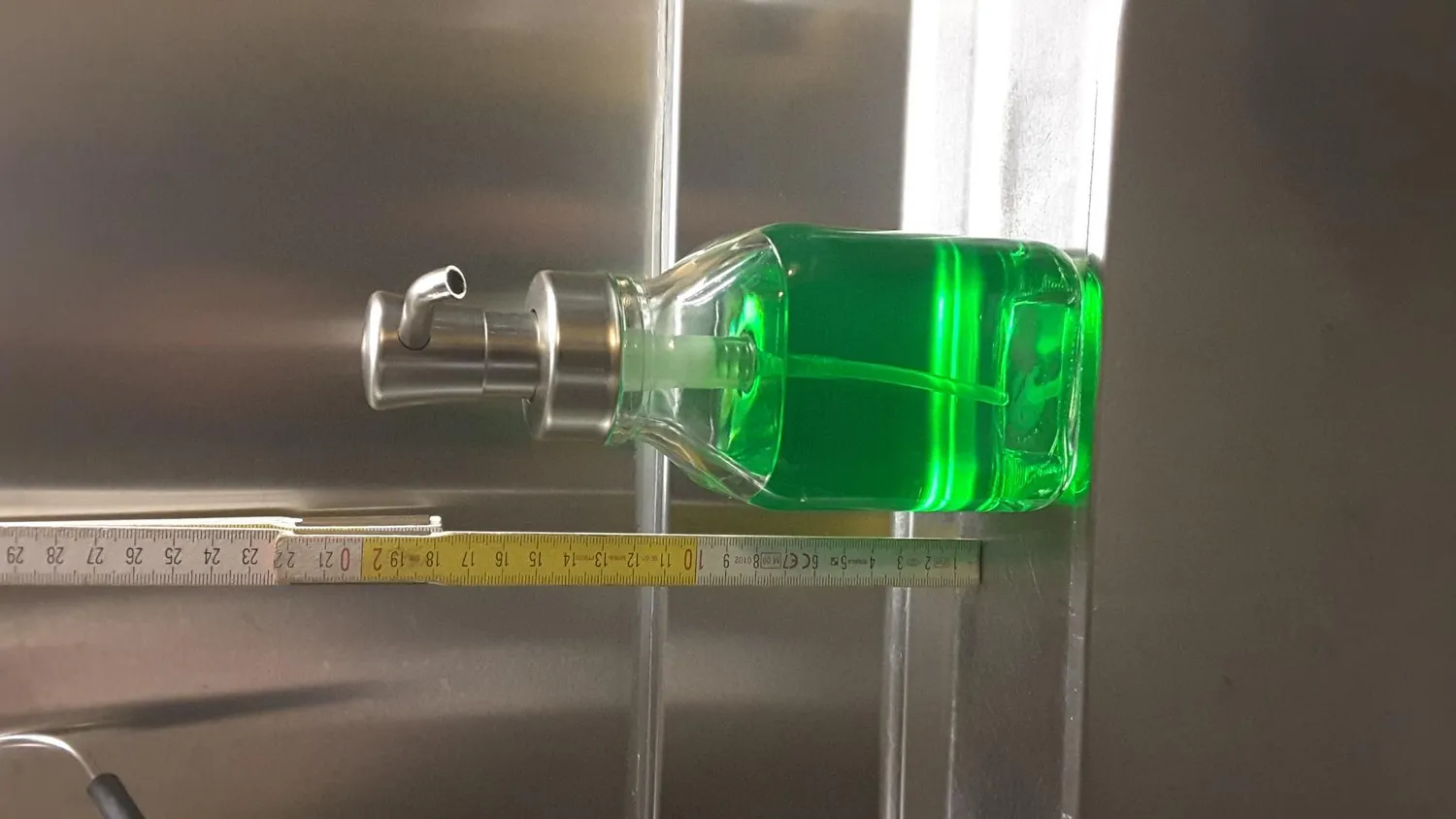 M Design Seifenspender Glas Transparent Messing 540 ml 2er-Set