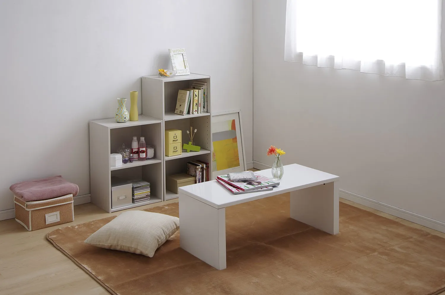 Iris Ohyama CX-2 Bücherregal 2 Fächer weiß