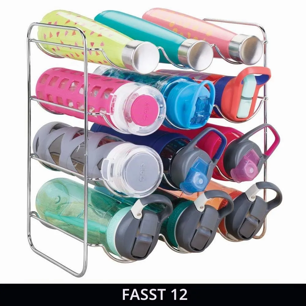 M Design Flaschenhalter 12 Flaschen silber Metall 34,7 cm