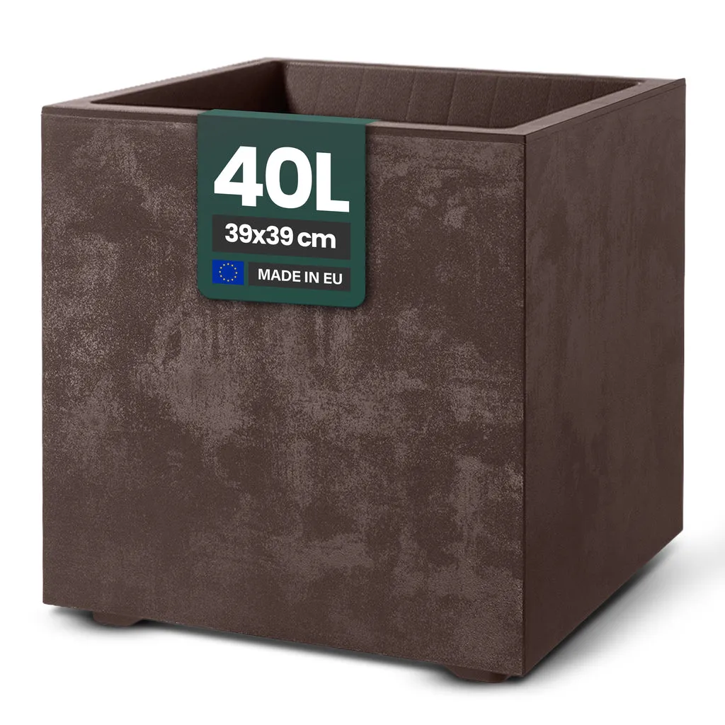 Kreher Millennium Pflanzkasten 40L Anthrazit eckig