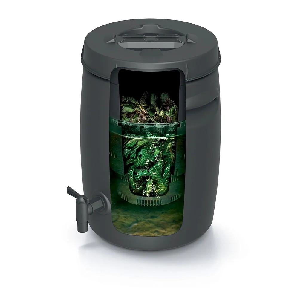 Kreher Komposter 25 Liter Schwarz aus Recyclingkunststoff