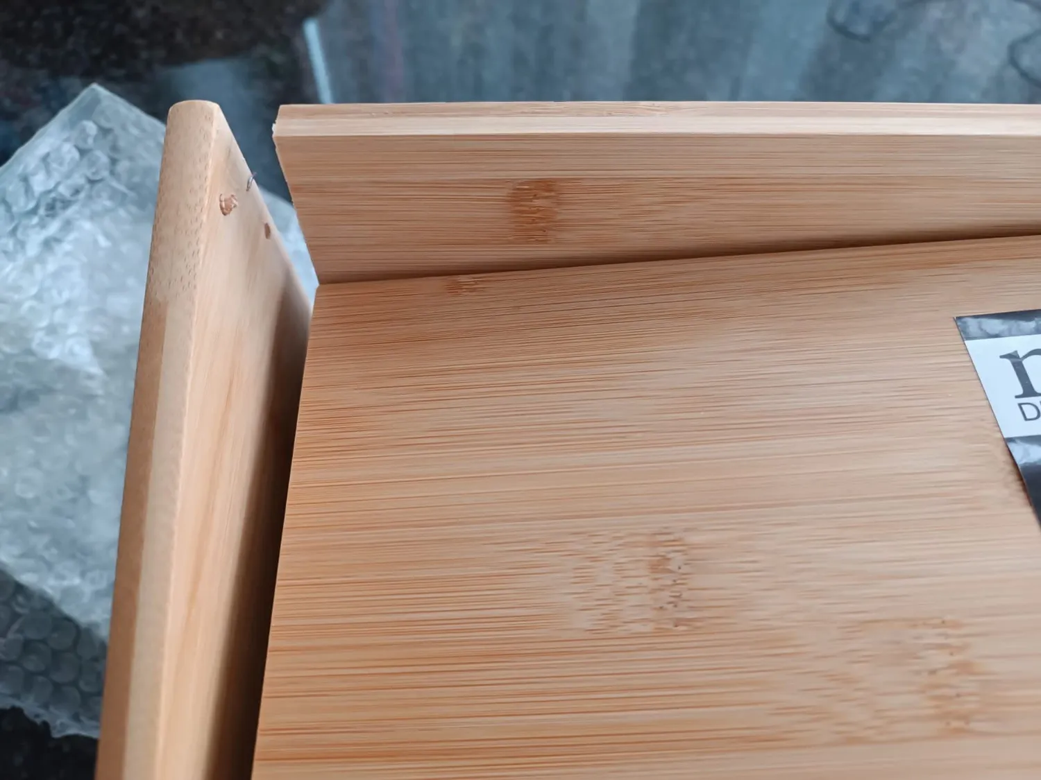 mDesign Brotkasten Bambus natur mit Deckel Brotbox Holz