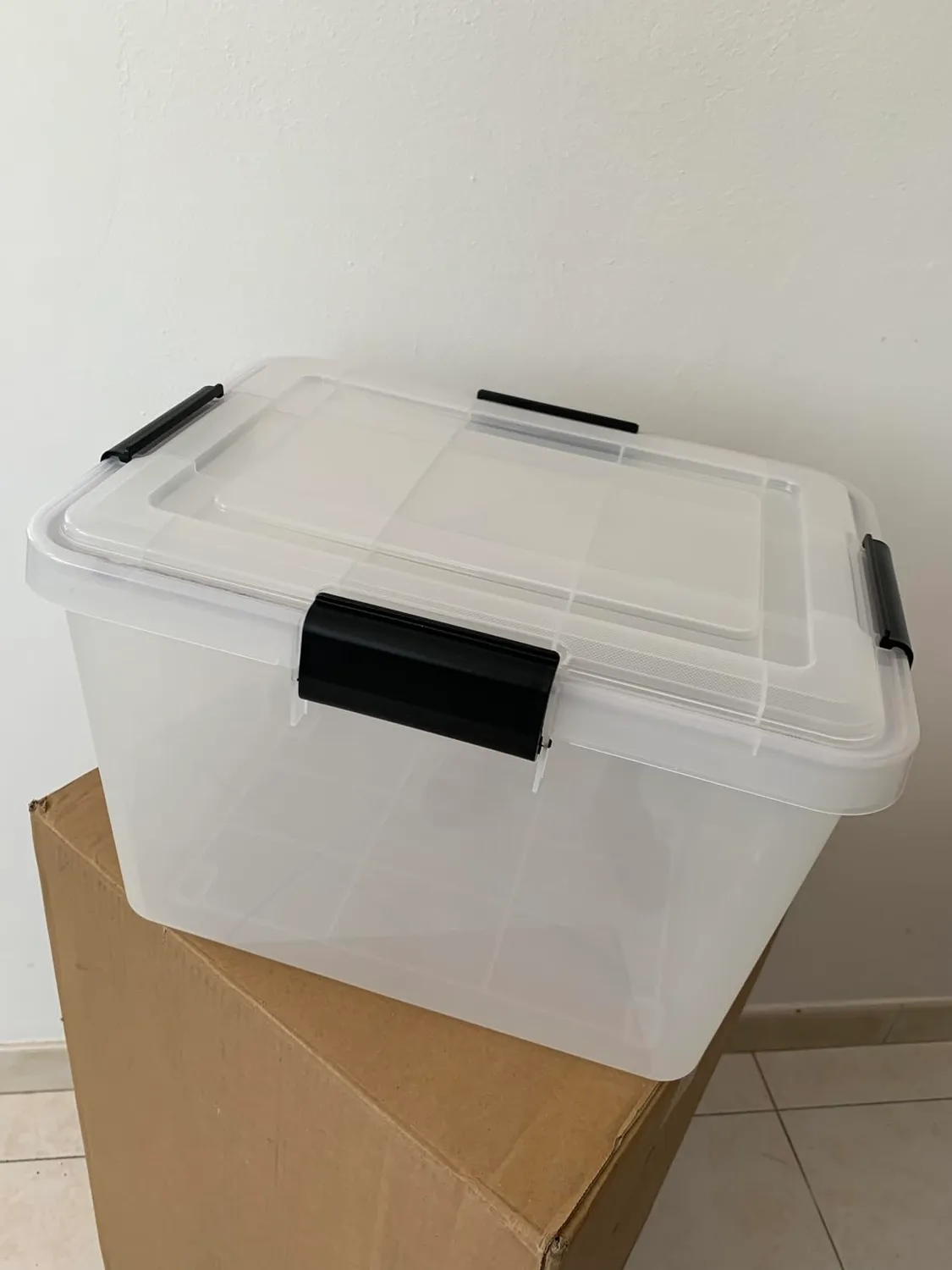 Iris Ohyama AT-L Aufbewahrungsboxen 50L 2er-Set Schwarz