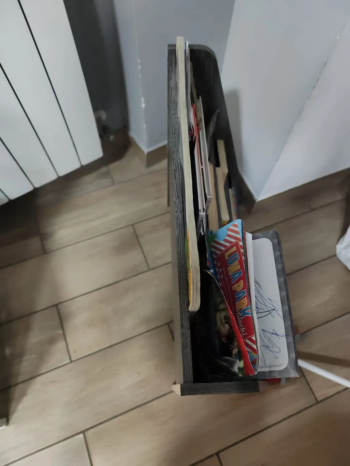 Iris Ohyama Magazine Rack Slim MR-S Zeitschriftenregal Eiche Grau
