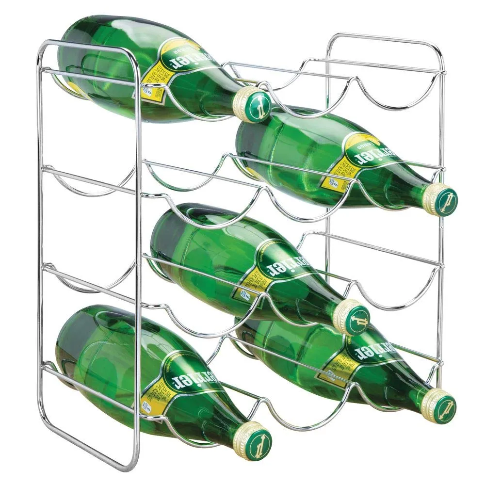 M Design Flaschenhalter 12 Flaschen silber Metall 34,7 cm