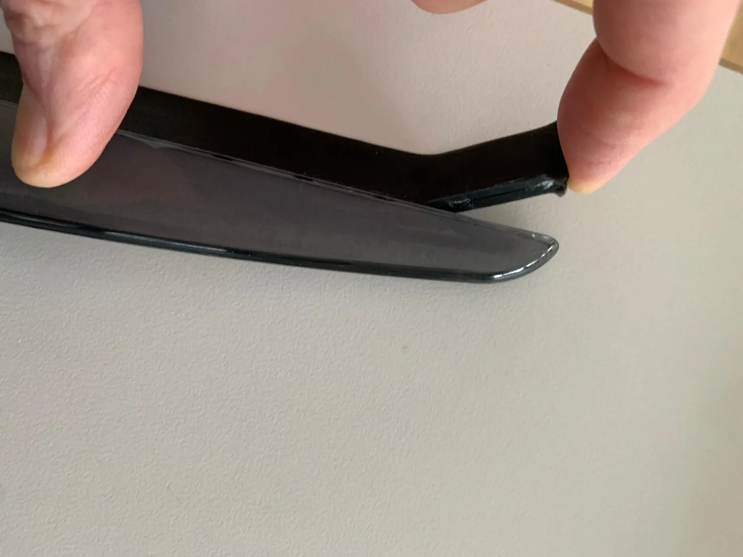 mDesign Duschabzieher 30,5 cm Schwarz Saugnapf