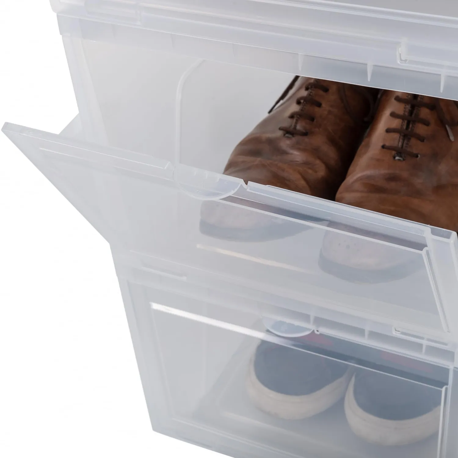 Iris Ohyama EUNS Schuhbox 6x14L transparent bis Größe 46