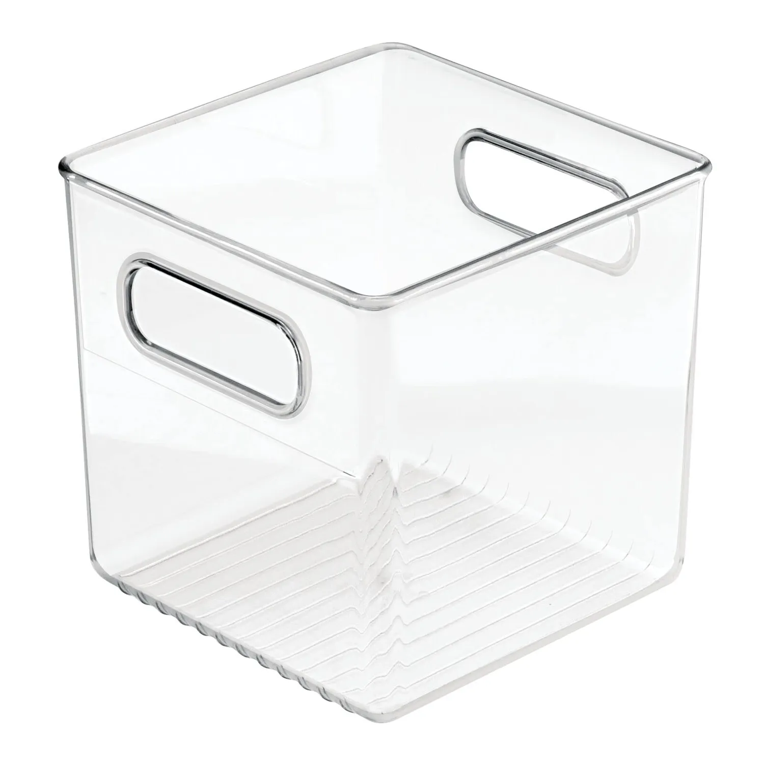 mDesign Kühlschrankbox 15x15x15 cm Kunststoff 4er-Set Transparent