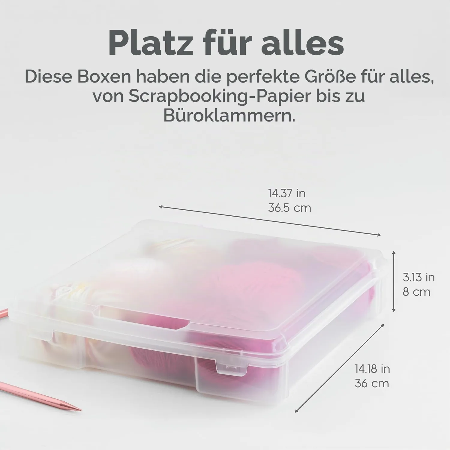 Iris Ohyama SBC-350 Kofferbox 10L Transparent BPA-frei