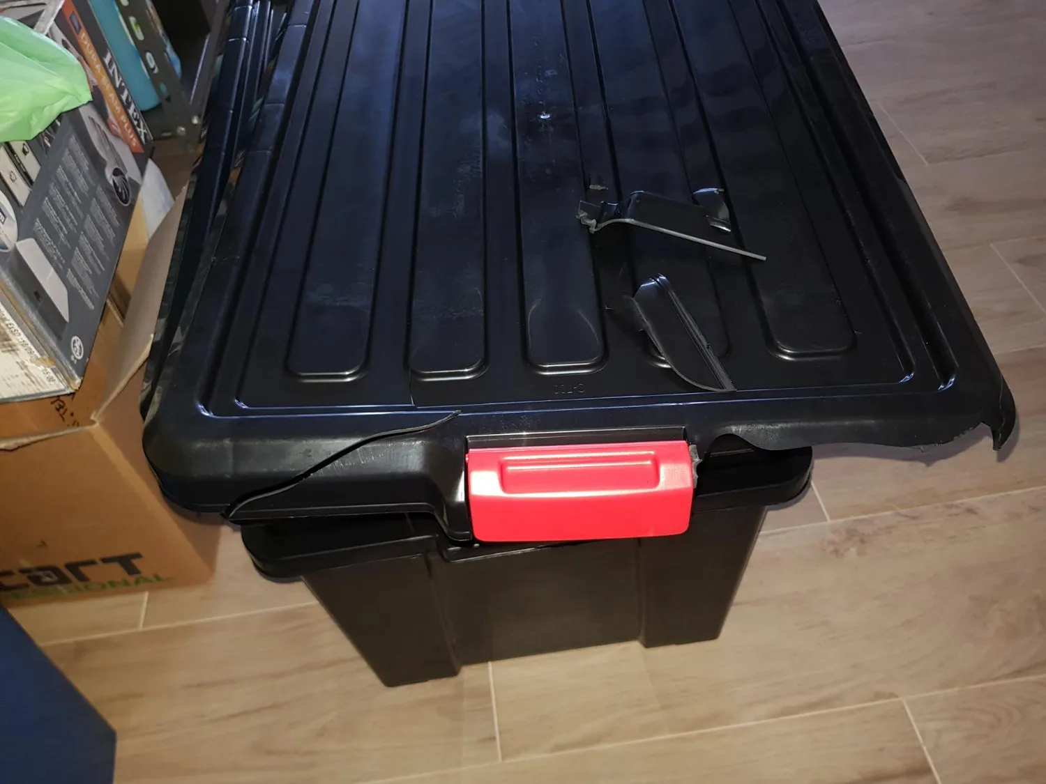 Iris Ohyama SK-700 Aufbewahrungsbox 68L 3er-Set schwarz