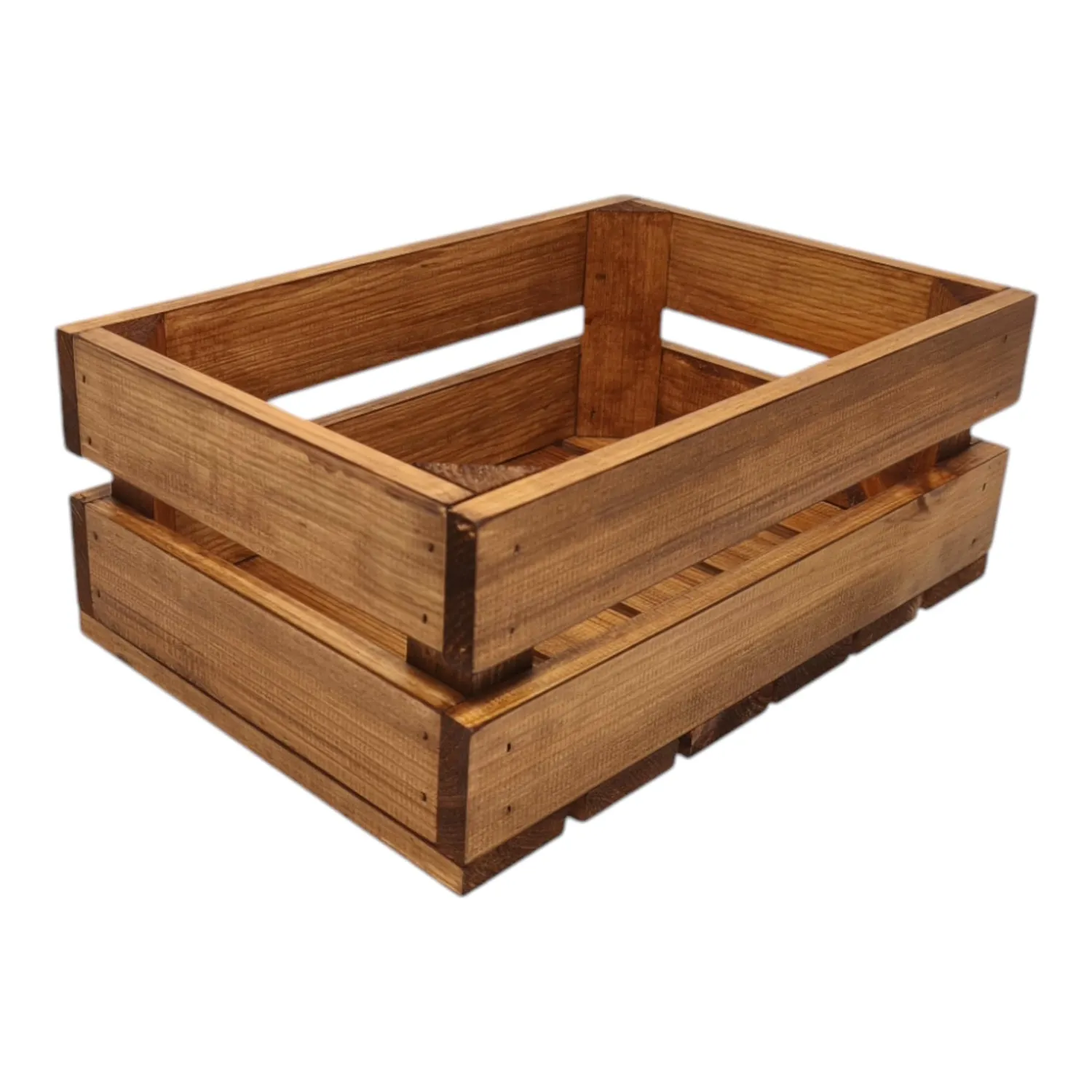 GoodFreshDecor Holzkiste 30x20x12 braun Kiefernholz