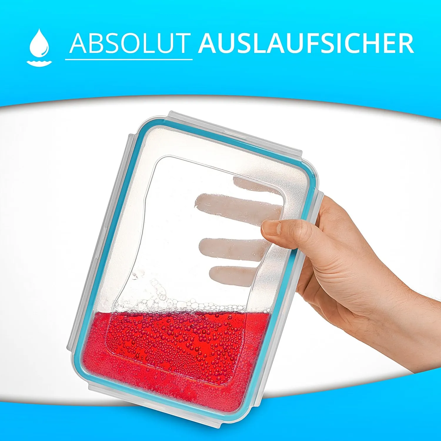 astor24 Premium Frischhaltedosen 1,2 L 4er Set luftdicht