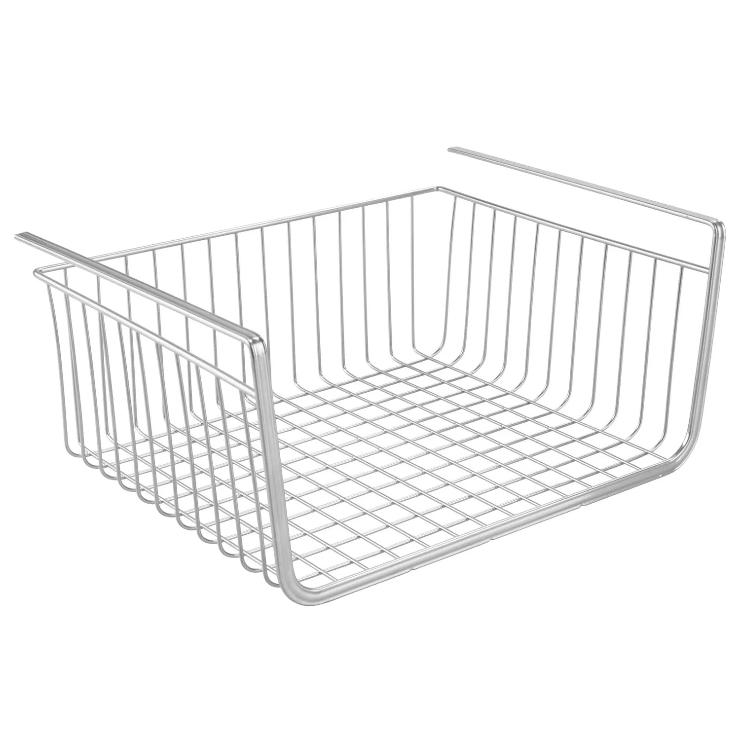 mDesign 4er-Set Hängekorb Aufbewahrungskorb silber rostfrei