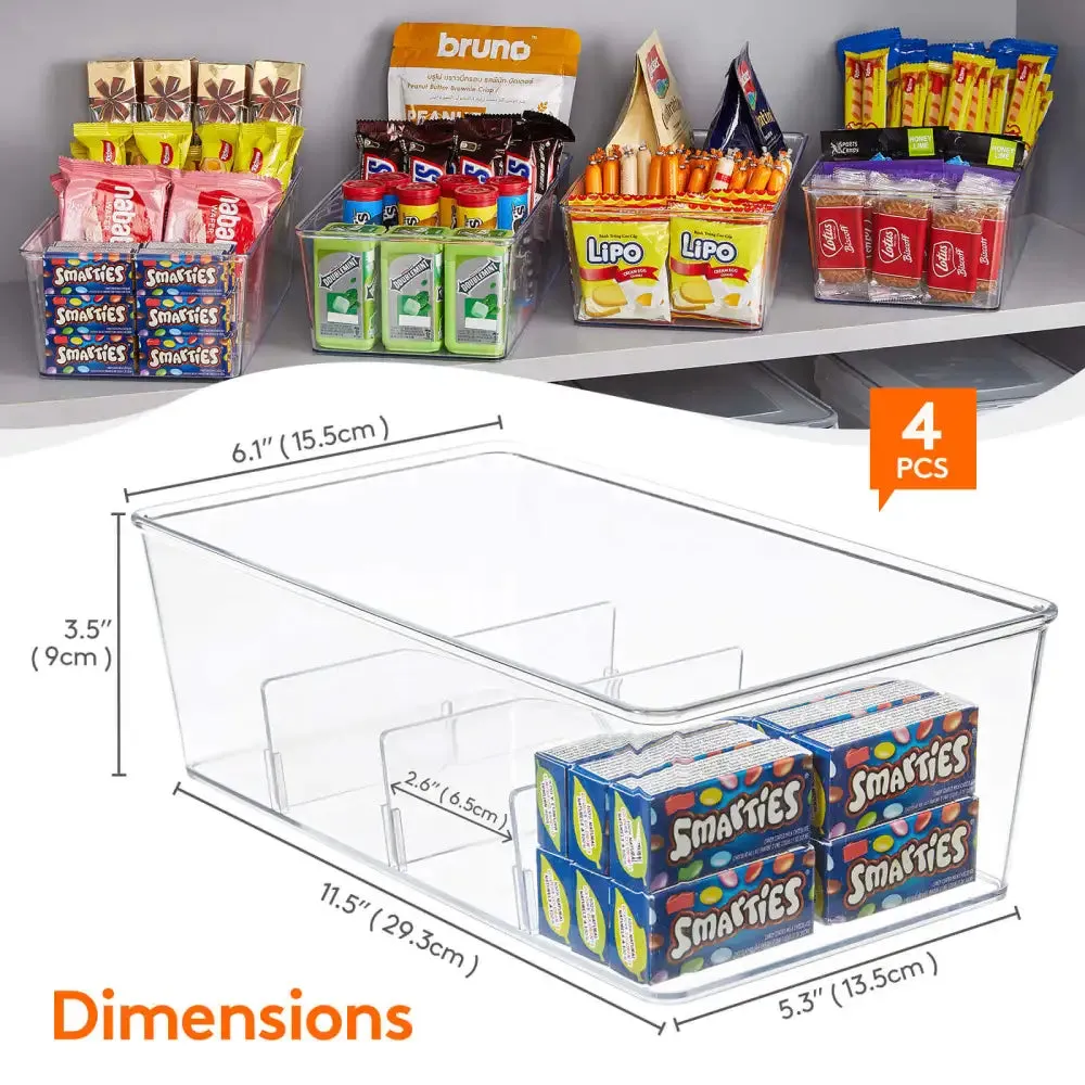 Lifewit Snackbox Vorratsbox stapelbar BPA-frei mit Trennern