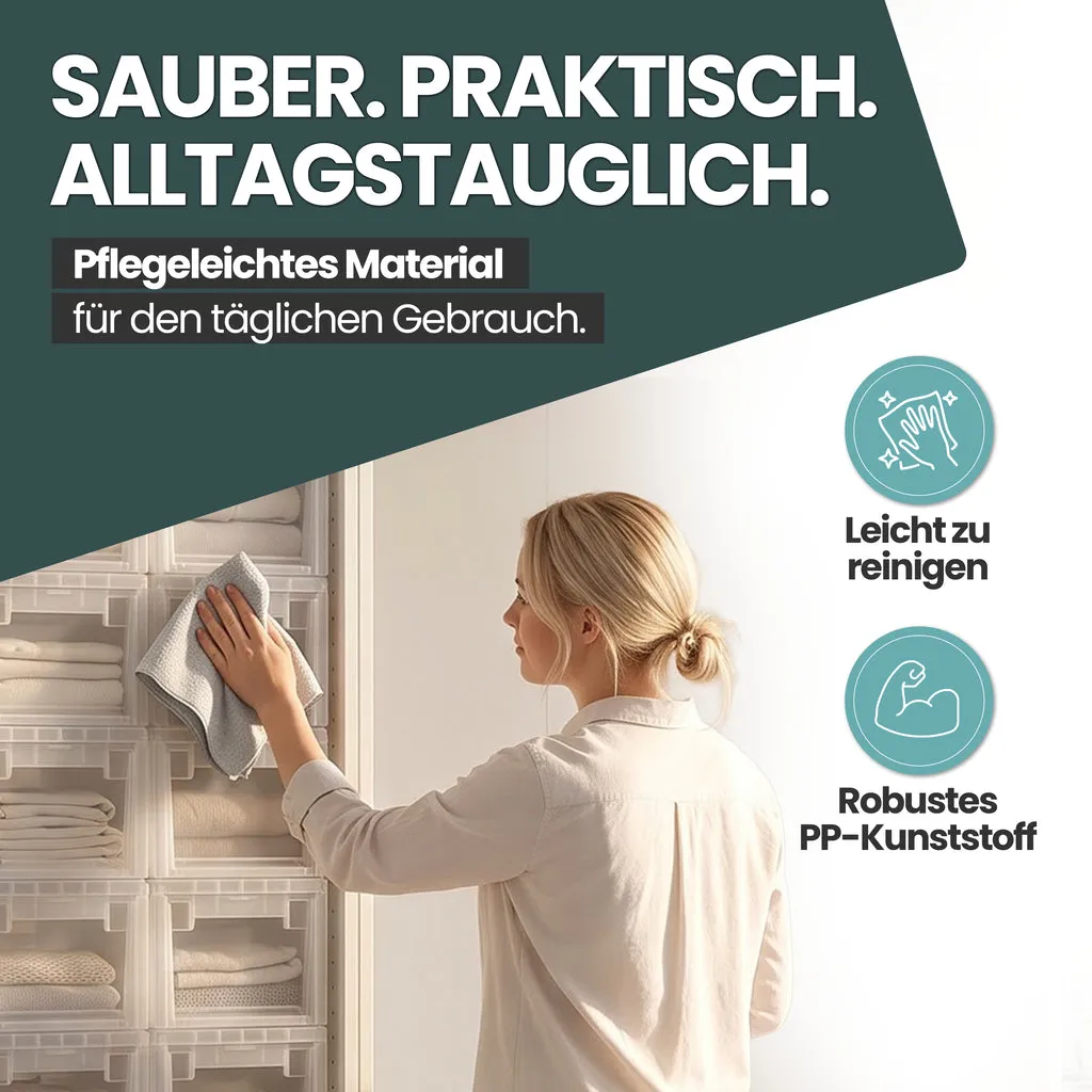 Kreher Schubladenbox S 7 Liter transparent stapelbar
