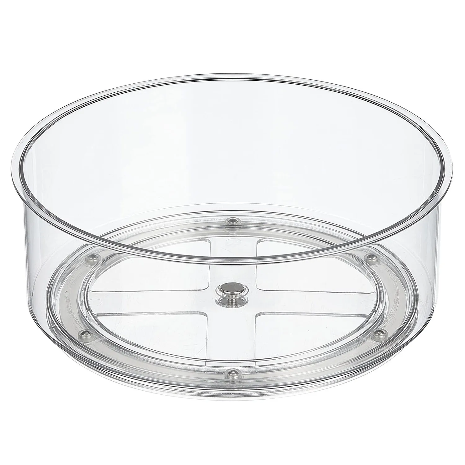 mDesign Gewürzregal drehbar Rund 22,8 cm transparent