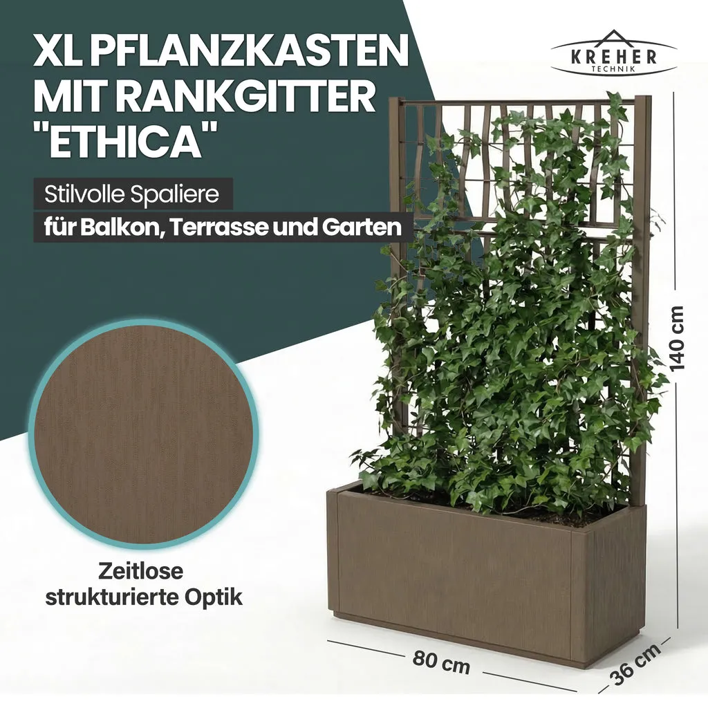 Kreher Ethica Spalier breit 80x36x140 taupe 80L