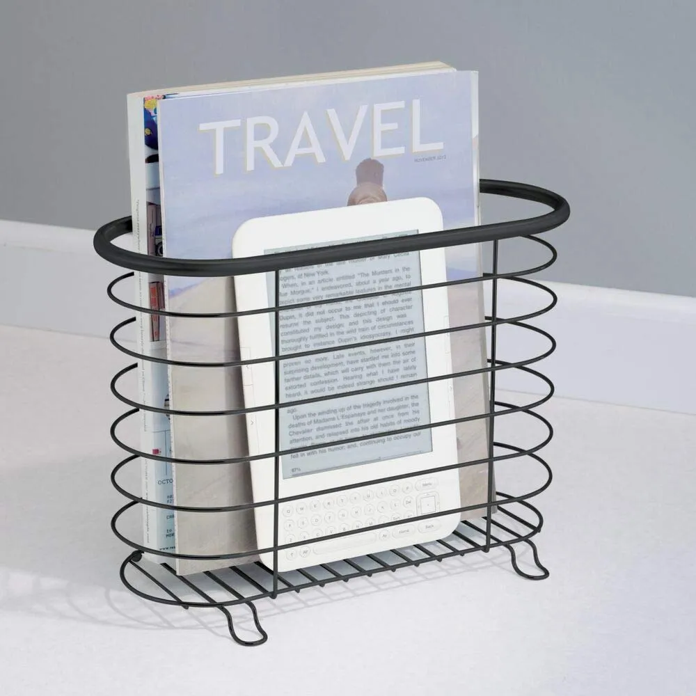 mDesign Zeitschriftenhalter Metall mattschwarz rostfrei
