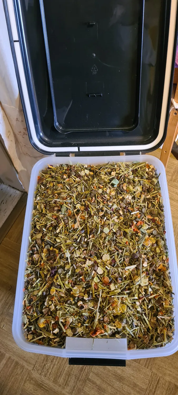Iris Ohyama ATS-L Futterbox schwarz 40L mit Rollen luftdicht