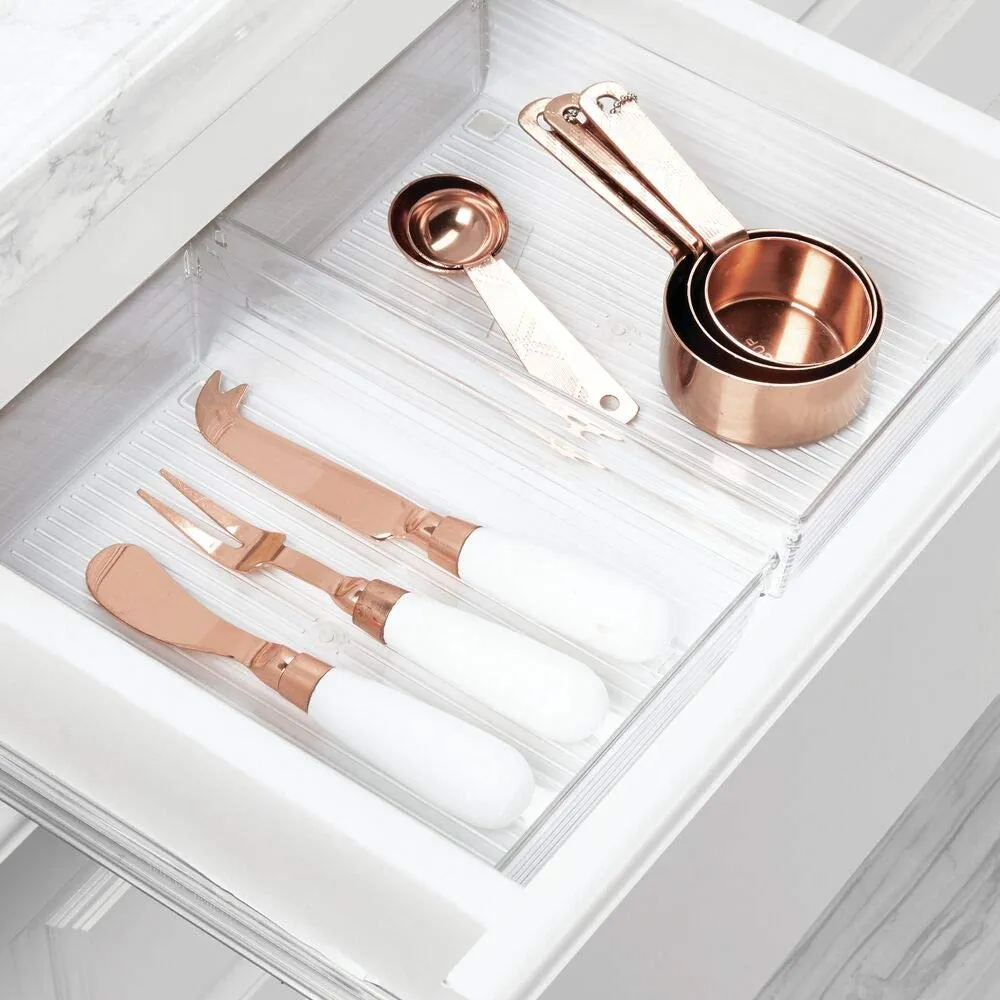 mDesign Schubladenkasten Besteckeinsatz transparent