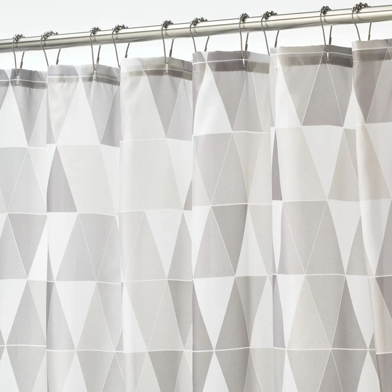 mDesign 11928 Duschvorhang grau 183x183 wasserabweisend