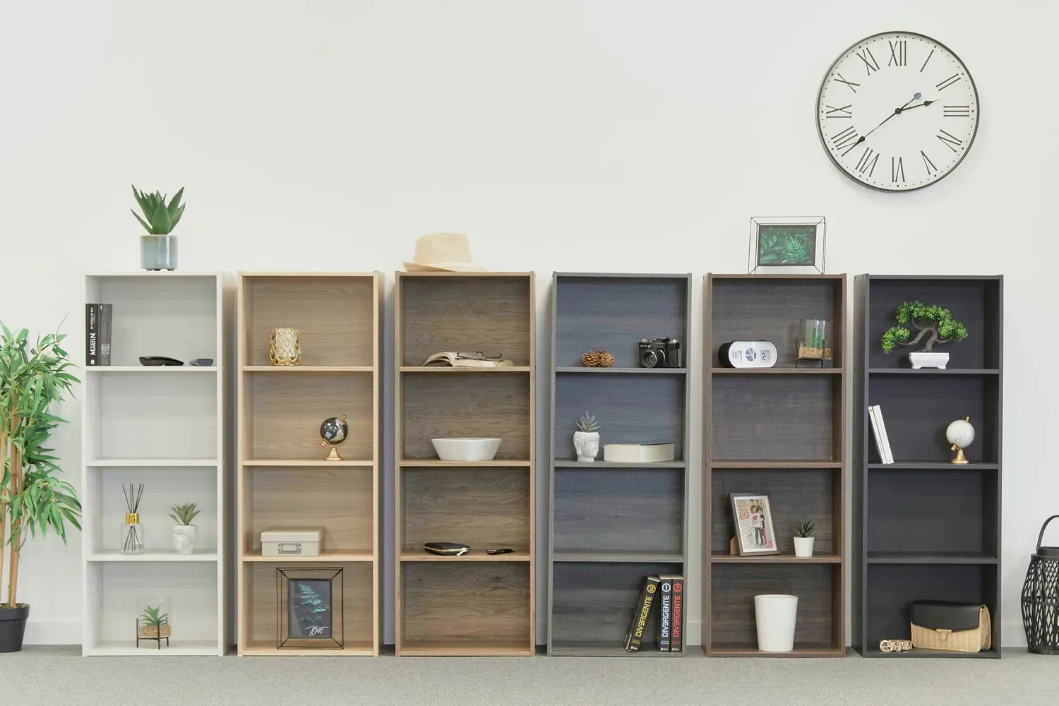 Iris Ohyama CX-4 Bücherregal Esche braun 4 Fächer offen