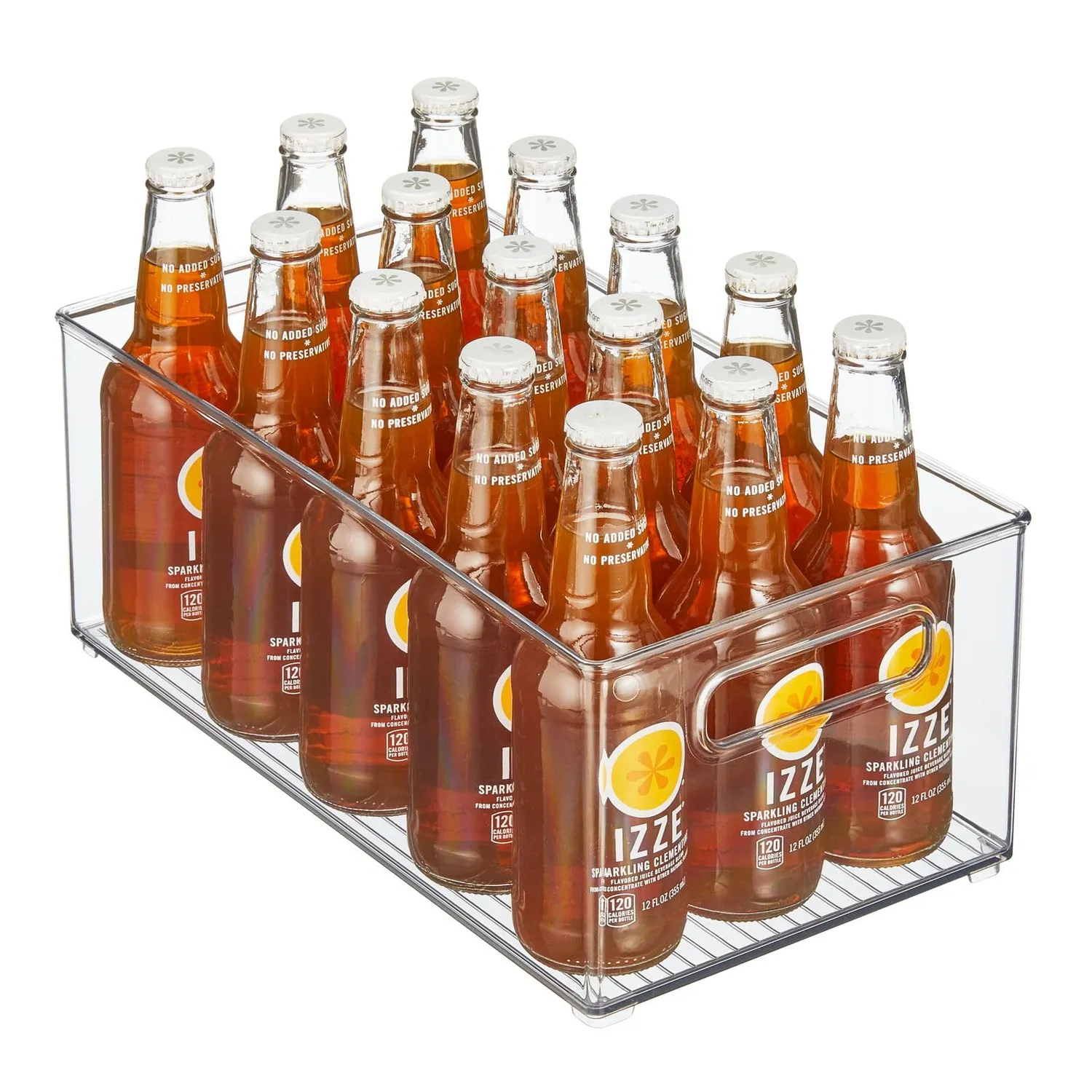 mDesign Aufbewahrungsbox transparent 2er-Pack Kühlschrankbox groß